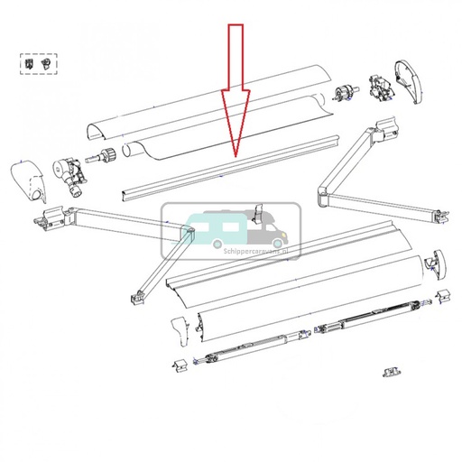 [OCS_2612397] Thule support roller tube 6200 3,75m
