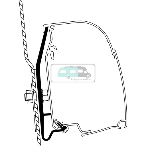 [OCS_2617086] Thule Westfalia Nugget High Roof Adapter 4900