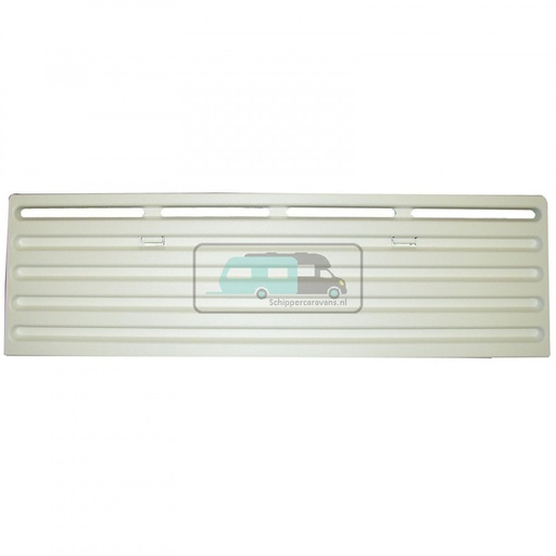 [OCS_62445584] Winterafdekkap. Afm bxh 43,5x13cm licht grijs
