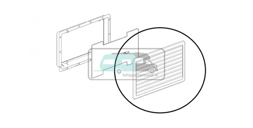 [OCS_69110080] Buitenrooster N3140 257 x 432 mm