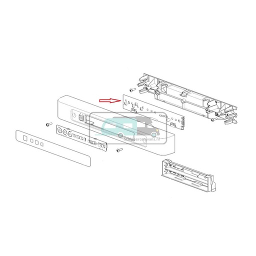 [OCS_692244] Thetford Sticker LED+PCB LED+DM Battery Pack N4***