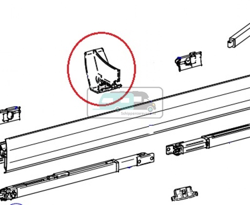 [OCS_700249] Thule Gliding Angle Lead Rail 8000