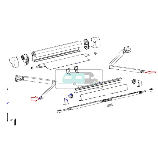 [OCS_700737] Thule Connection Lead Rail LH+RH 5002/5102