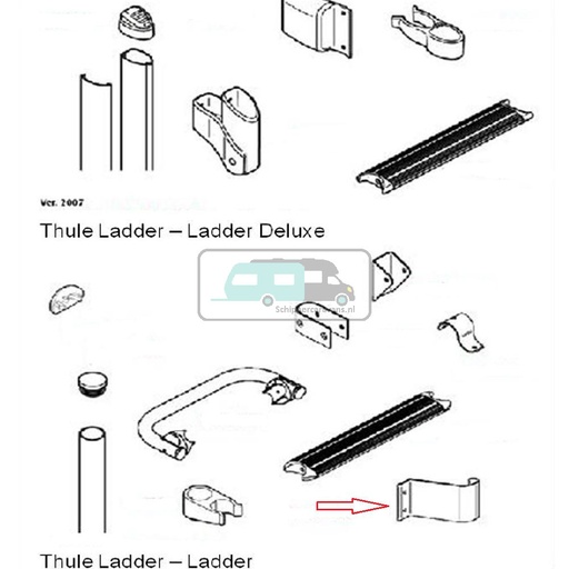 [OCS_700755] Thule Ladder Zijbevestigings Beugel
