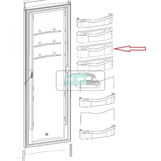[OCS_701057] Koelkastvak met klep blauw RML8330 2413416807
