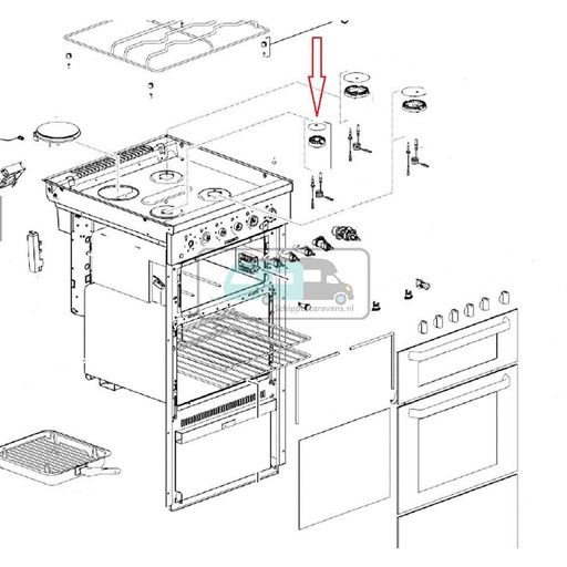[OCS_701312] Thetford Fornuis Dual Fuel Brander Smal