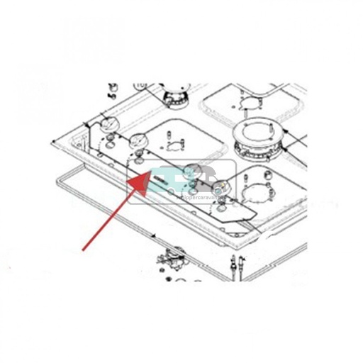 [OCS_701313] Display knoppen fornuis Linear hob 