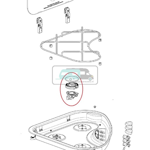 [OCS_701330] Thetford Hob 33010 Branders compleet
