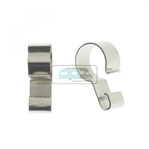 [OCS_96420400] Campking Tentclip verenstaal 22-25 mm 5 st