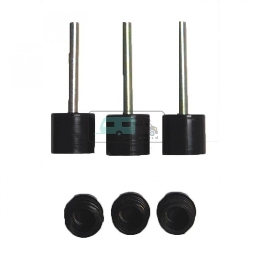 [OCS_96480500] Campking Tentdoppen 25mm Boven/Onder 3st