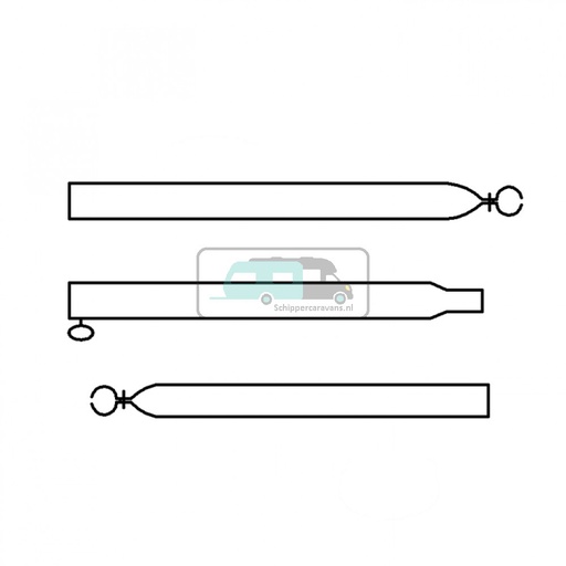 [OCS_96948046] Campking Verandastang 22/19mm 170-250cm Basic