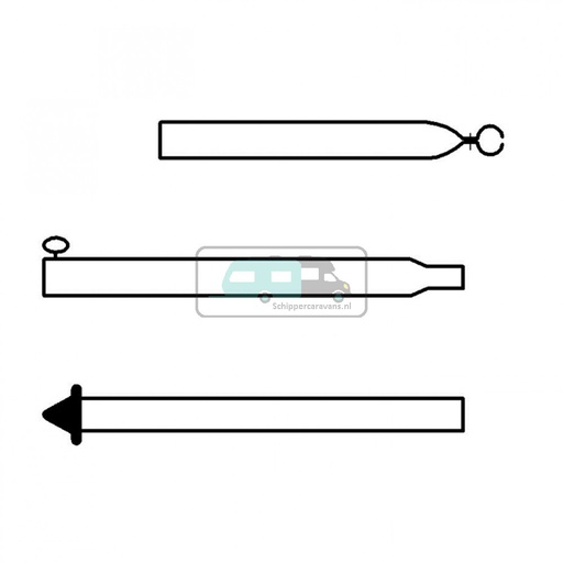 [OCS_96970246] Campking Stormstok 25/22mm 170-250cm Basic