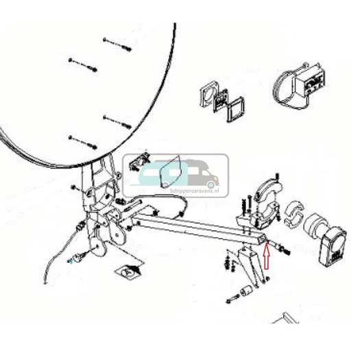 [OCS_0128099] Coax kabel LNB/hellingshoekmeter nr. 7602