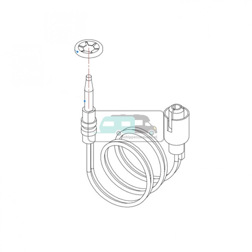 [OCS_1143040B] Smev Thermokoppel 22cm + Ring