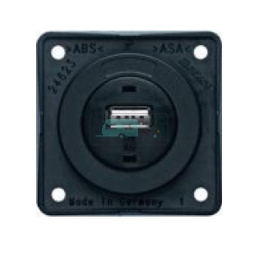 [OCS_1144102B] Berker Contactdoos 1x USB Lader 12V Inbouw Zwart Mat