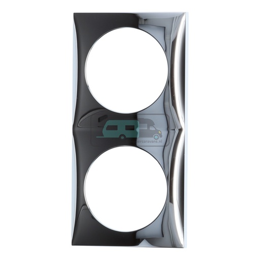 [OCS_1144135B] Berker Afdekraam Flow 2-Vaks Truma Element Chroom