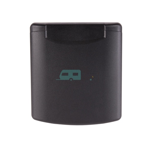 [OCS_1147041B] Deksel Inbouwstekkerdoos Design 2014 Zwart